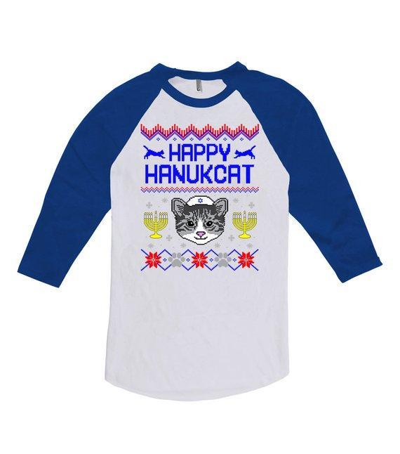 Other T-Shirt Happy Hanukcat Hanukkah Tee - Unisex
