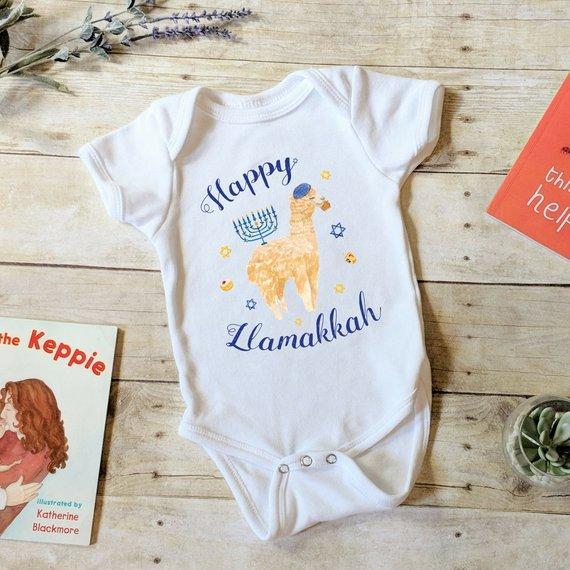 Chai Tide Apparel - Happy Llamakkah Baby Onesie - ModernTribe