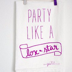 What Jew Wanna Eat - Party Like A Lox - Star Towel - Purple - ModernTribe