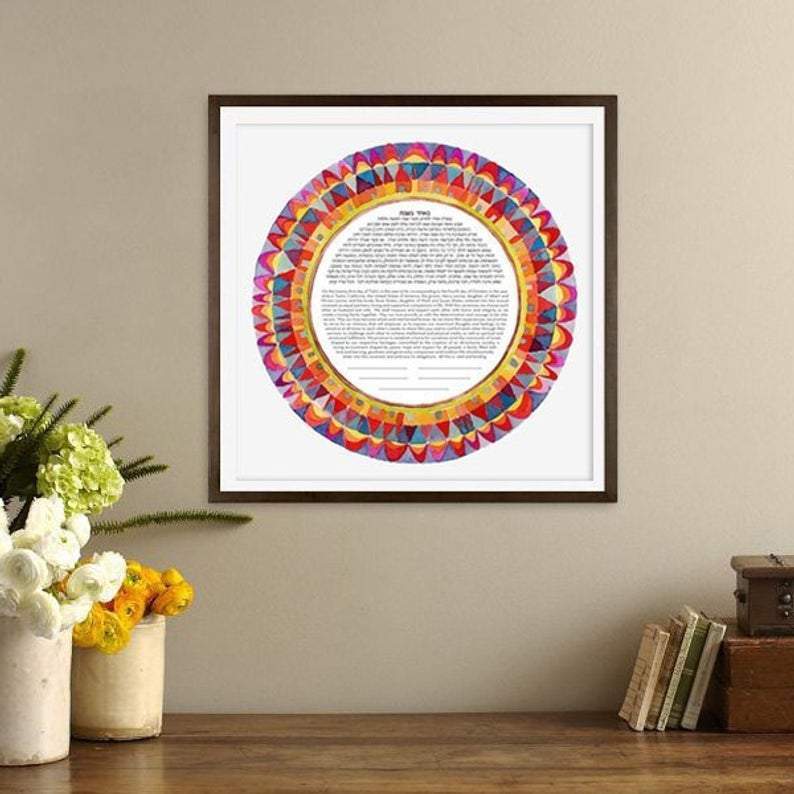 Susie Lubell - Village Mandala Ketubah by Susie Lubell - ModernTribe