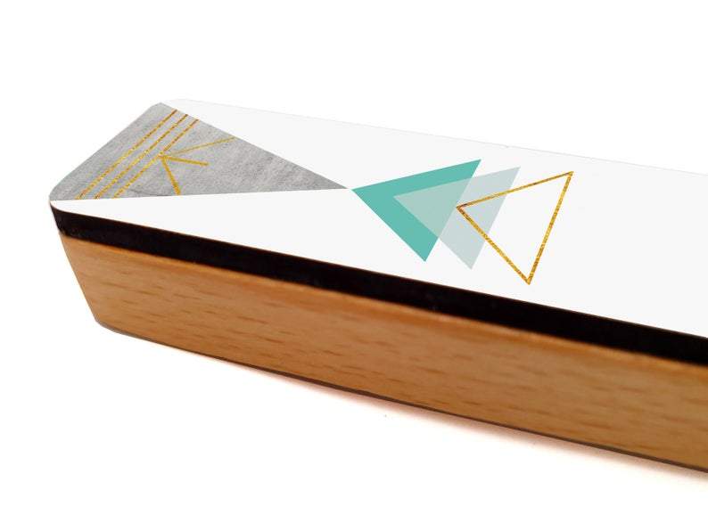 Gala Studio - Triangle Geometric Mezuzah by Gala Studio - Pink, Blue or Green - ModernTribe