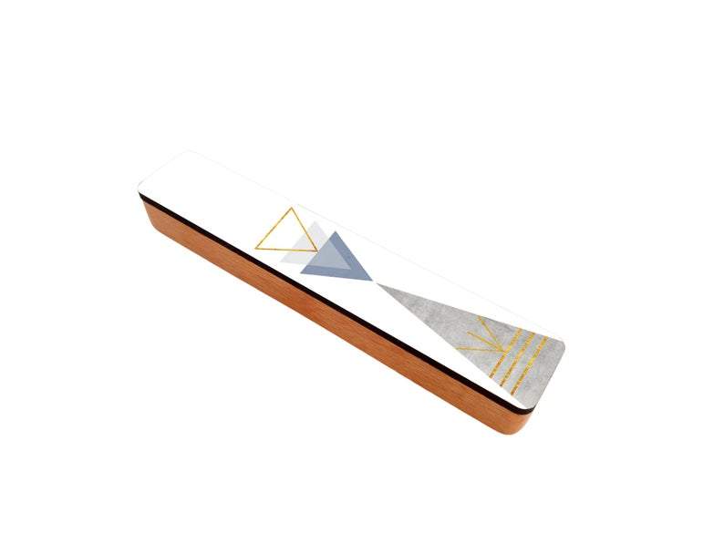 Gala Studio - Triangle Geometric Mezuzah by Gala Studio - Pink, Blue or Green - ModernTribe
