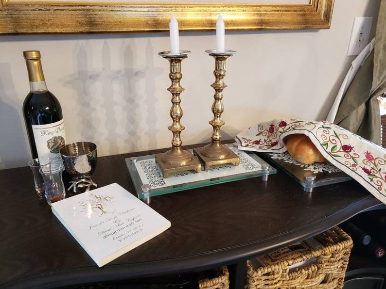 Jennifer Kaplan Designs - Shabbat Candle Blessing Tray - ModernTribe