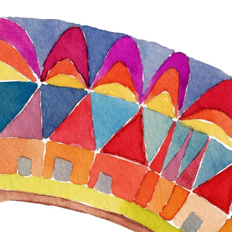 Susie Lubell - Village Mandala Ketubah by Susie Lubell - ModernTribe