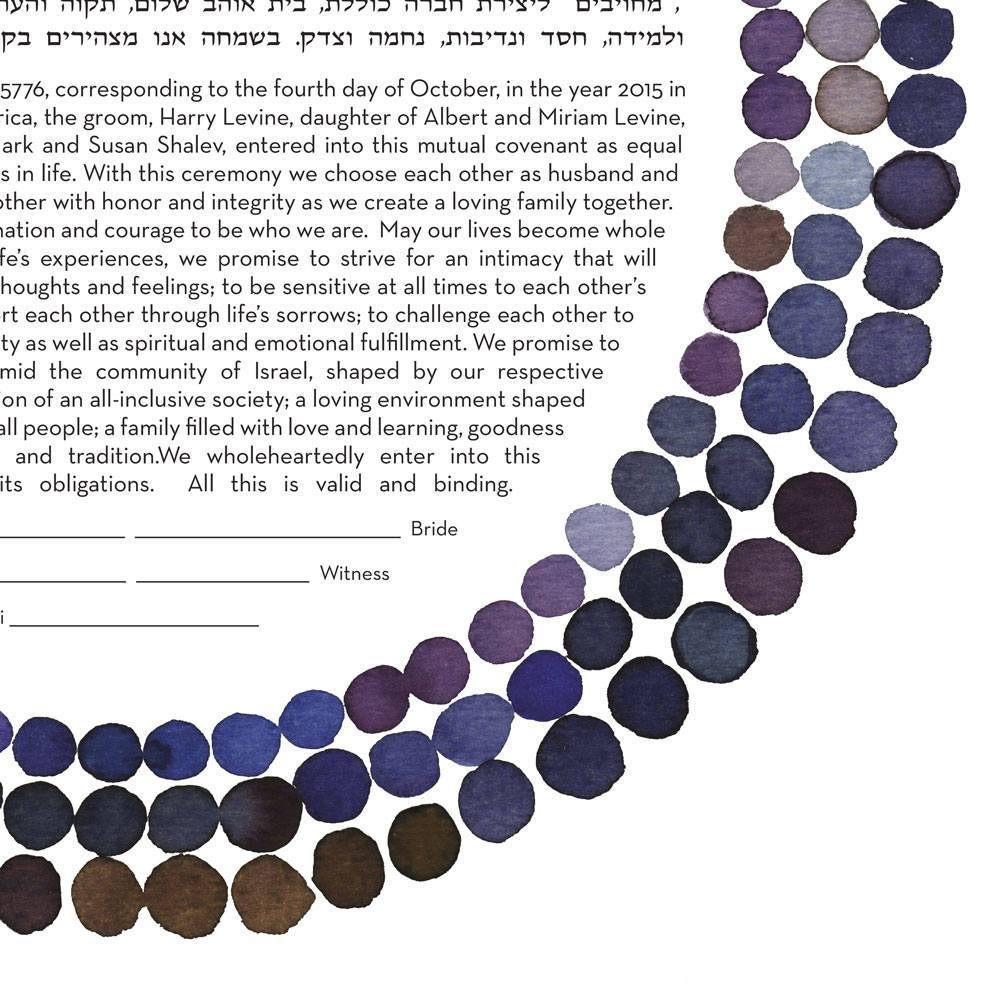 Susie Lubell - Three Rings Ketubah by Susie Lubell - (Choice of Color) - ModernTribe