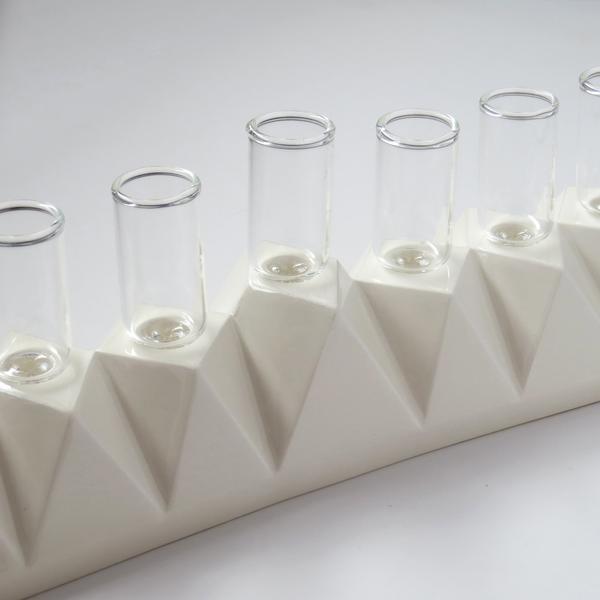 Studio Armadillo - Hanukkah Oil Menorah for Oil or Wax Candles - ModernTribe