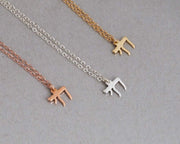 Seeka Necklaces Steel Tiny Chai Necklace - Gold, Rose Gold or Sterling Silver