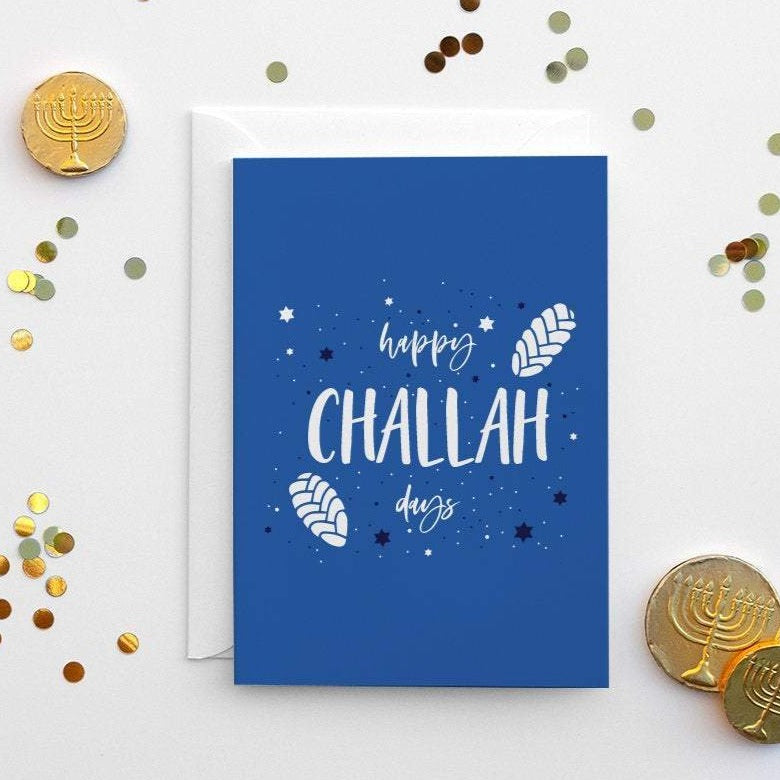 Modern Mitzvah Cards Happy Challah Days Cards, Set of 6