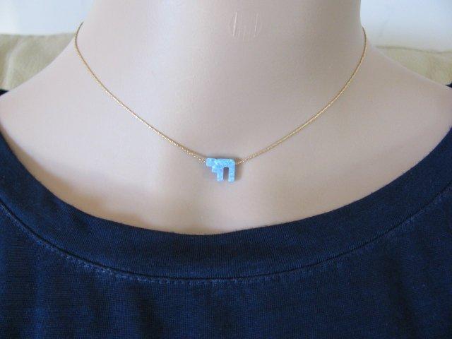 Mini Maxi - Opal Chai Necklace - Gold or Silver - ModernTribe