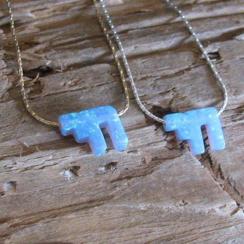 Mini Maxi - Opal Chai Necklace - Gold or Silver - ModernTribe