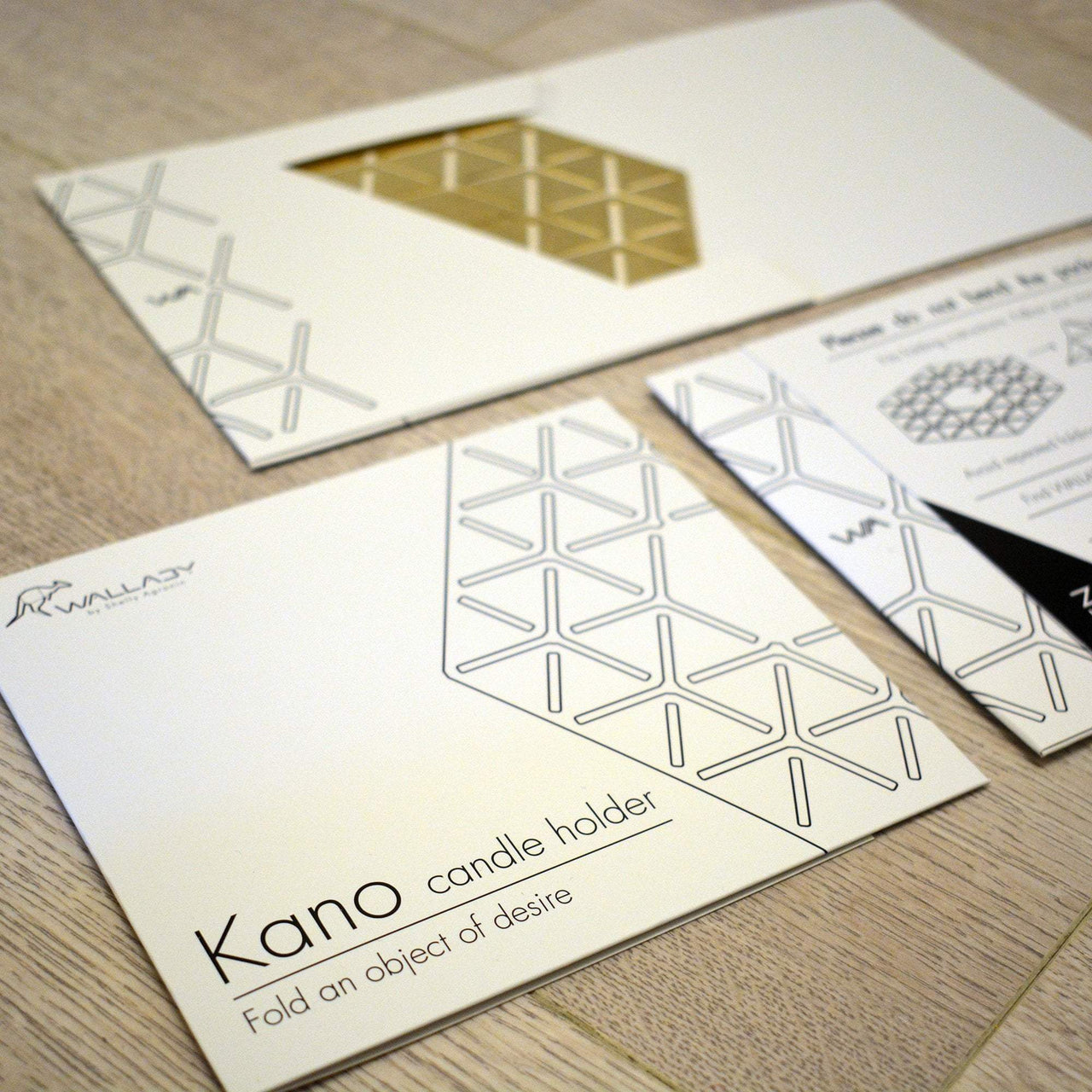 Studio Wallaby - Kano Shabbat Candlesticks Set by Studio Wallaby - Brass - ModernTribe