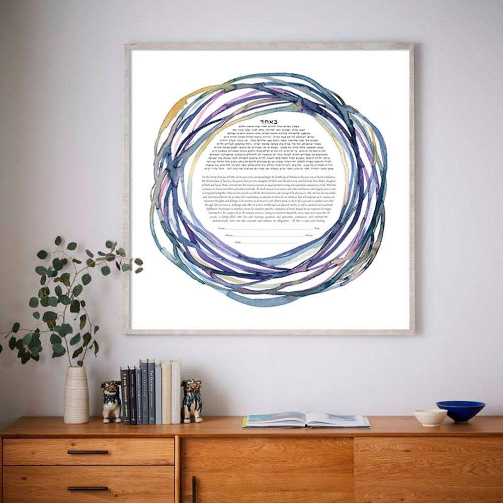 Susie Lubell - Nestled Ketubah by Susie Lubell - ModernTribe