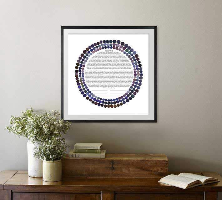 Susie Lubell - Three Rings Ketubah by Susie Lubell - (Choice of Color) - ModernTribe
