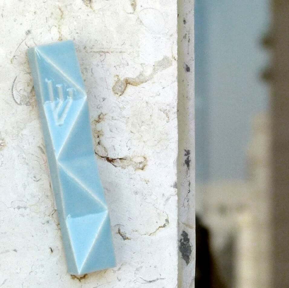 Studio Armadillo - Light Blue Studio Armadillo Mezuzah - ModernTribe