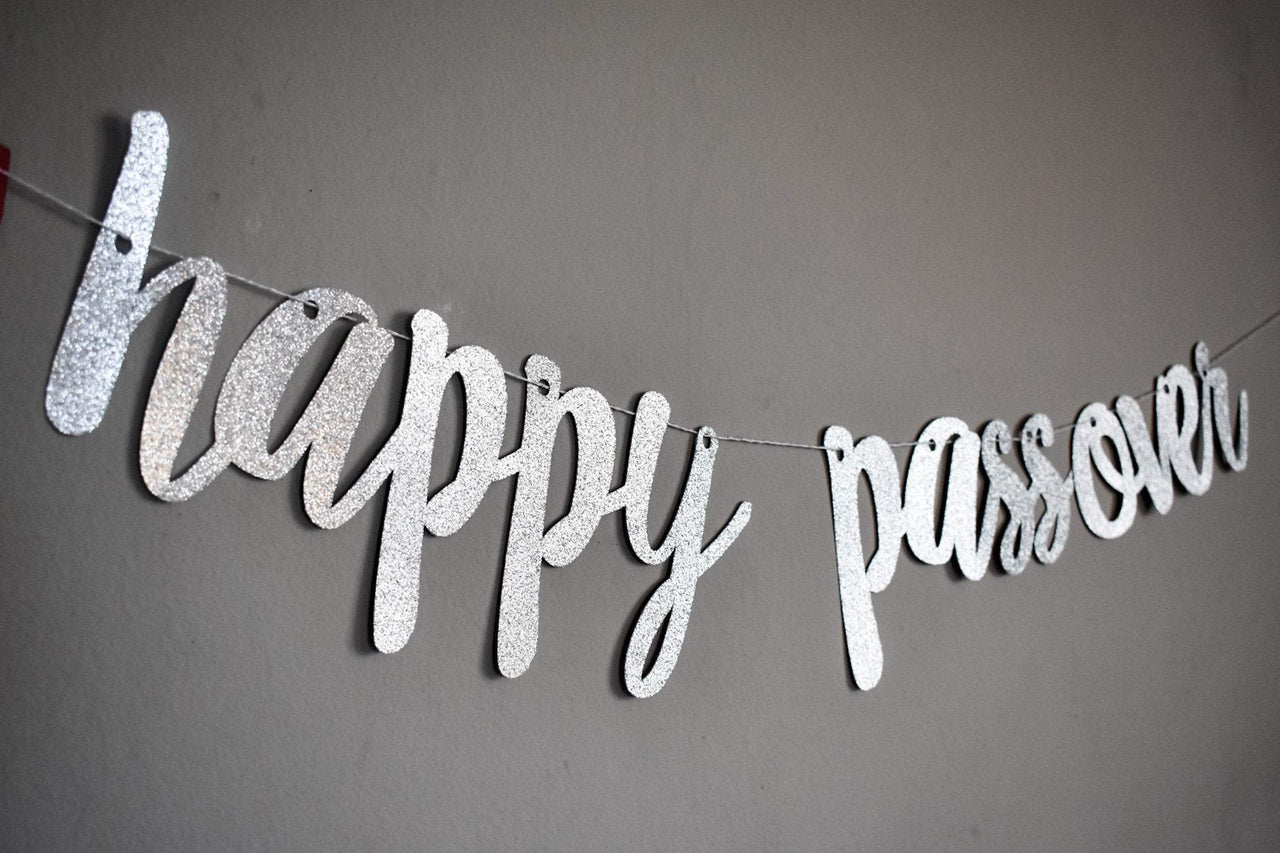 The KitCut - Happy Passover Glitter Banner - ModernTribe