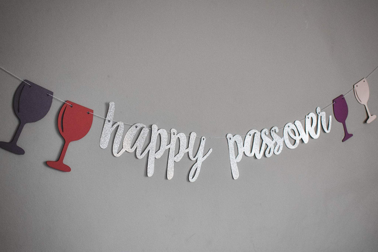 The KitCut - Happy Passover Glitter Banner - ModernTribe