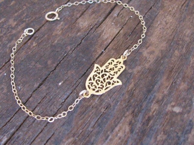 Mini Maxi - Lacy Hamsa Bracelet - Gold or Silver - ModernTribe