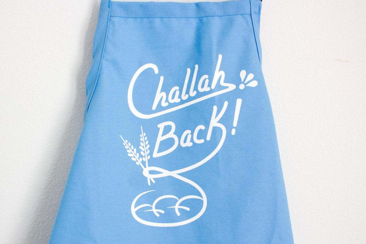 What Jew Wanna Eat - Challah Back Apron - Light Blue - ModernTribe