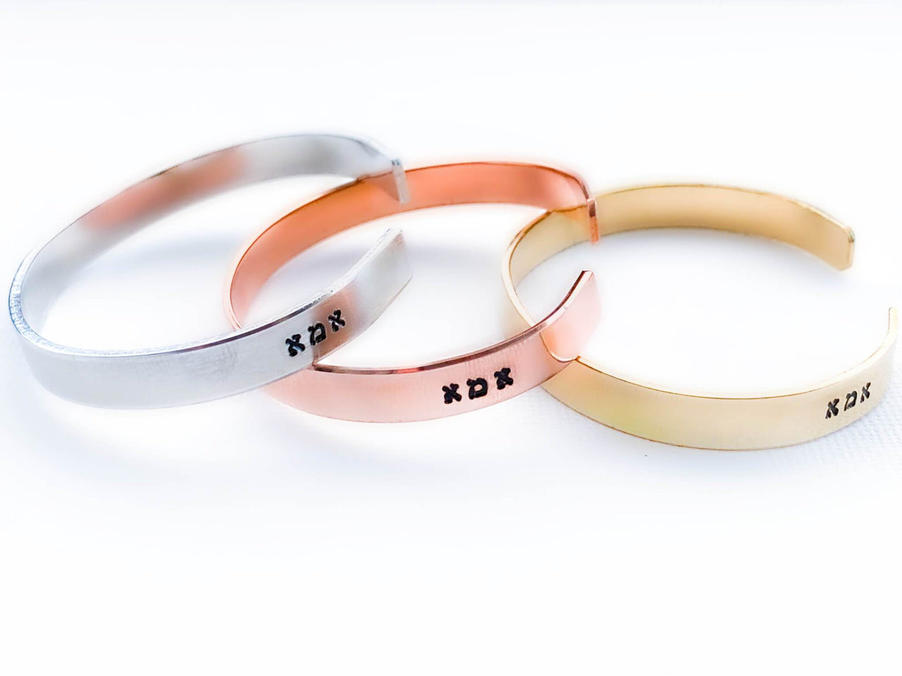 Everything Beautiful - Ima (Mom) Hebrew Bracelet - Brass, Copper or Aluminum - ModernTribe