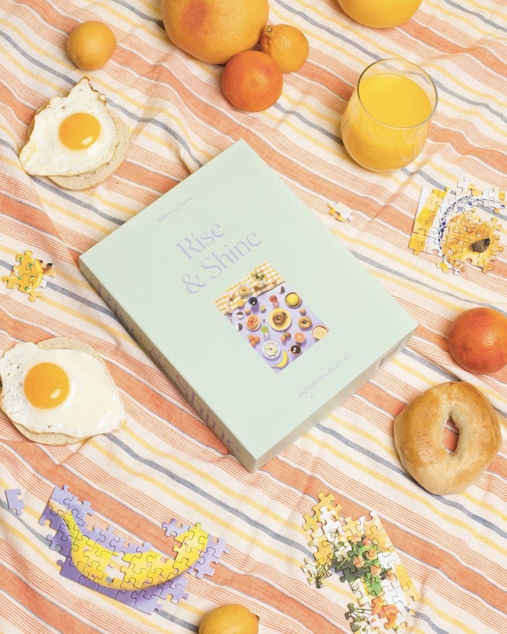 Piecework Puzzles - Rise & Shine Bagel Puzzle - ModernTribe
