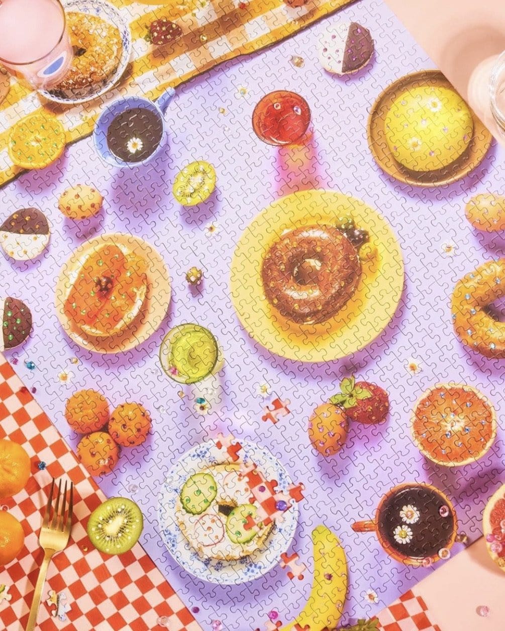 Piecework Puzzles - Rise & Shine Bagel Puzzle - ModernTribe