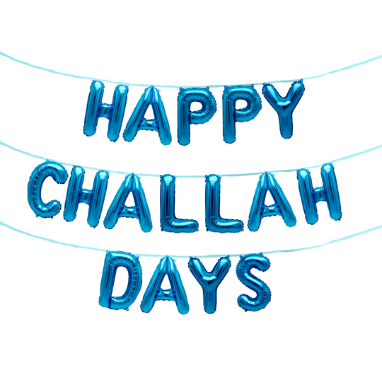 Happy Challah Days Balloon Banner