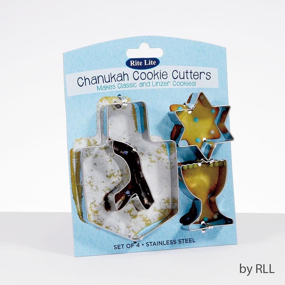 Rite Lite - Set of Four Hanukkah Stainless Steel Cookie Cutters - ModernTribe