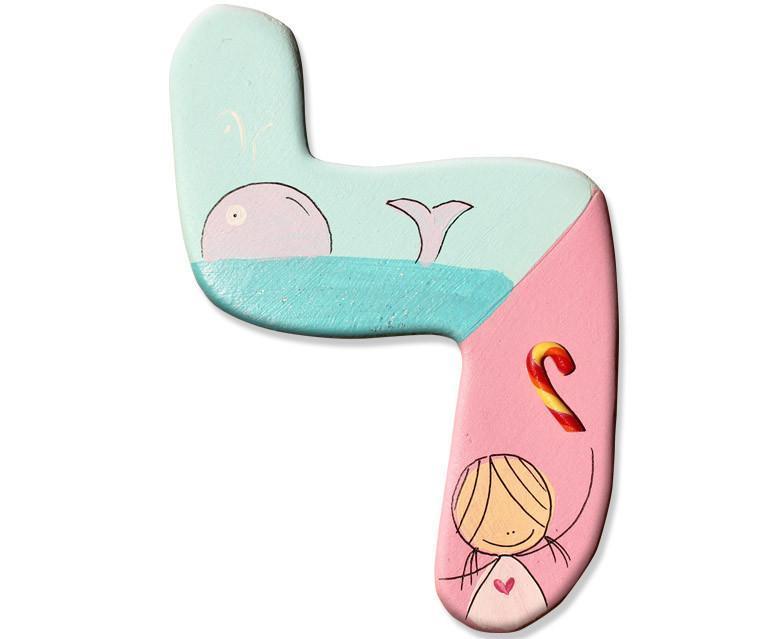 Sharon Goldstein Happy Judaica - Personalized Hebrew Letters Wall Art - ModernTribe