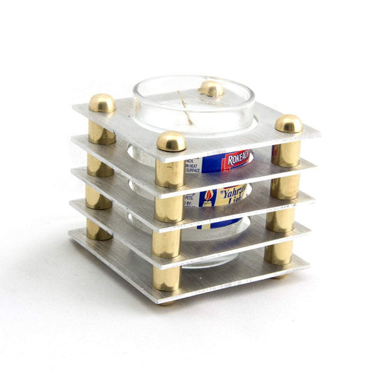 Layered Yahrzeit Candle Holder by Joy Stember