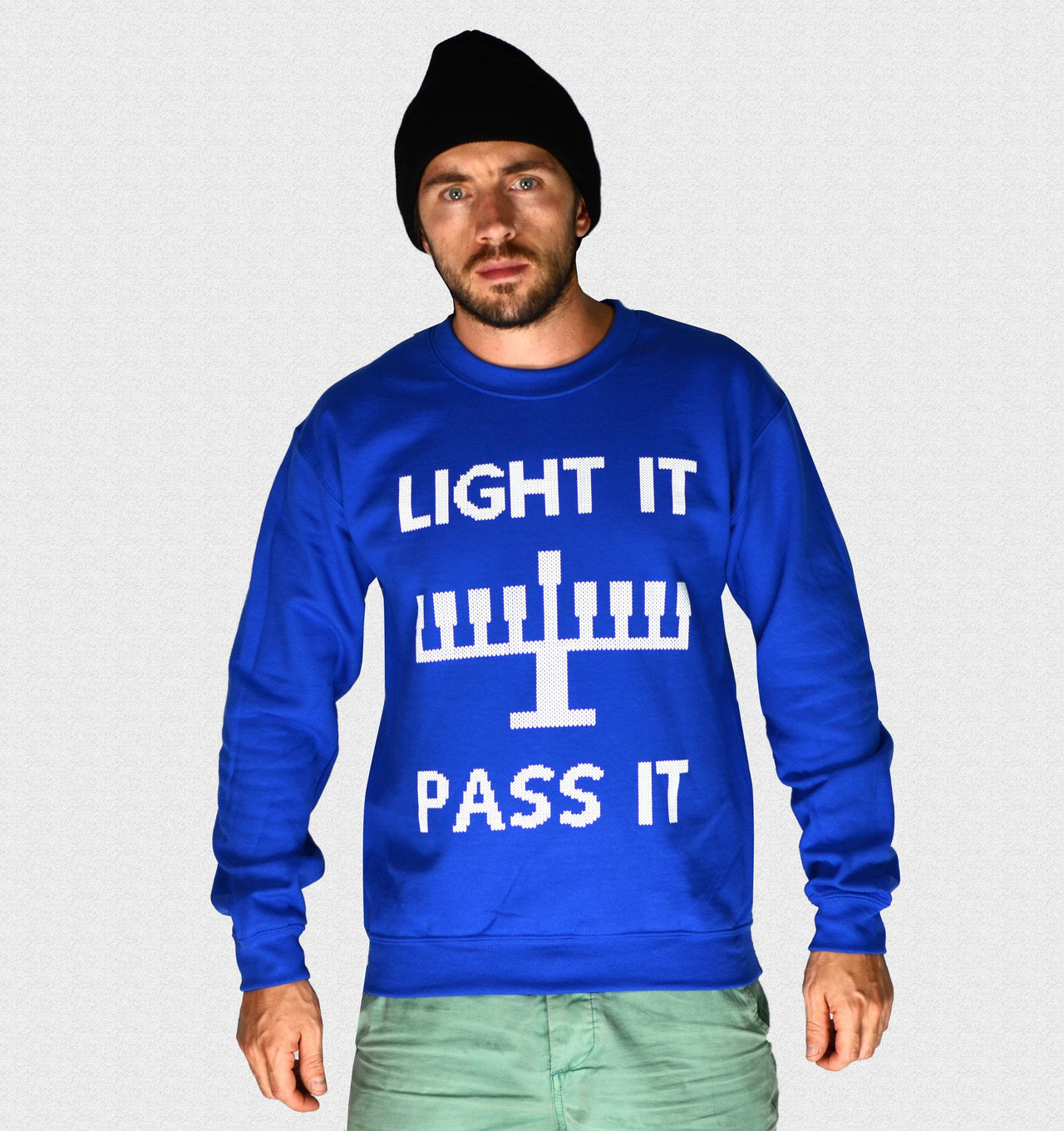 Wethouse - Light It, Pass It Hanukkah Sweatshirt - ModernTribe