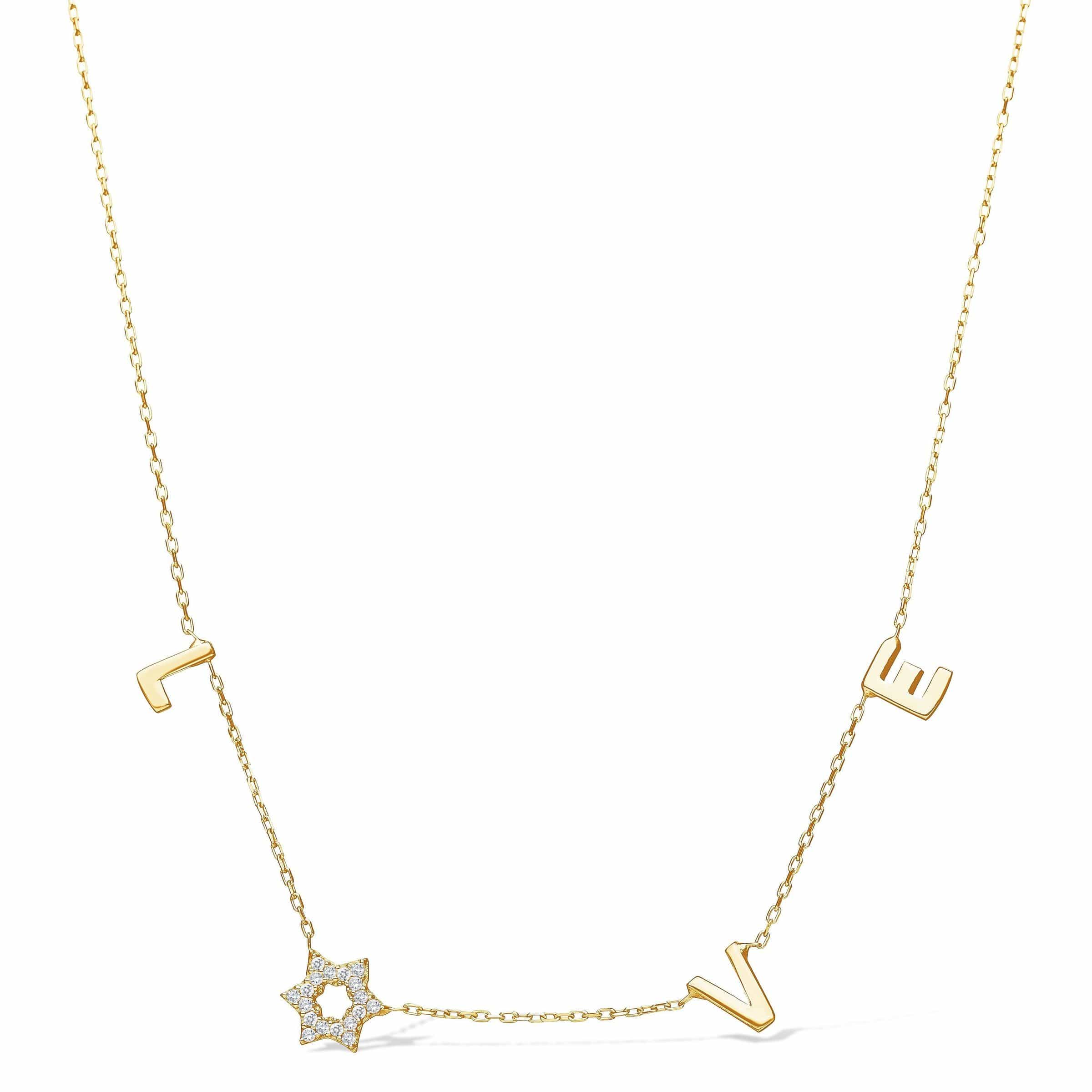 Star of outlet love diamond necklace