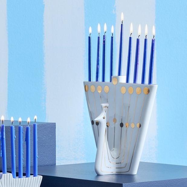 Jonathan Adler - Peacock Menorah by Jonathan Adler - ModernTribe