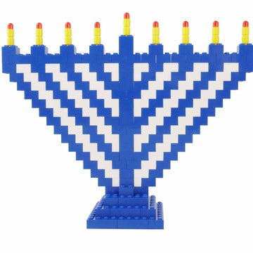 jbrick Menorah Default Limited Edition Blue and White LEGO® Menorah