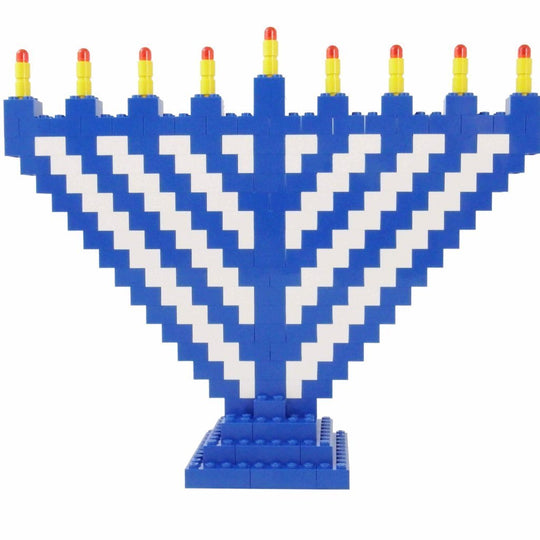 Limited Edition Blue and White LEGO® Menorah
