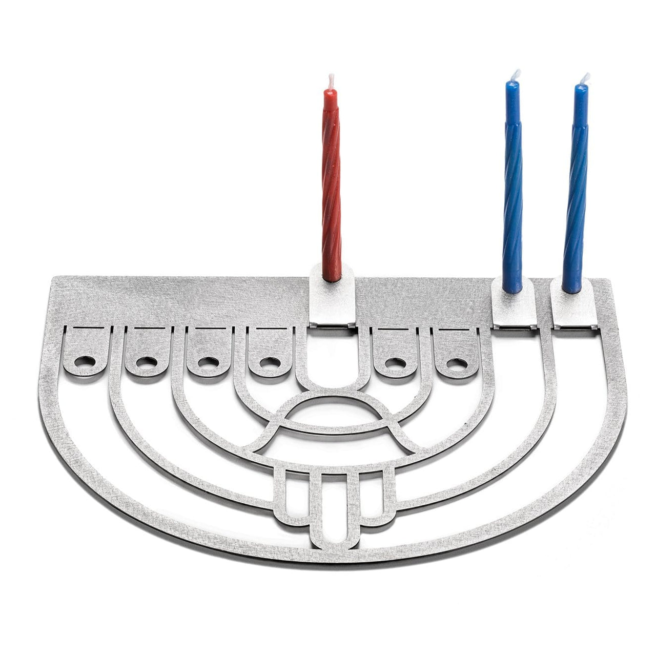 Studio Wallaby - Flat Modern Hamsa Hanukkiah - ModernTribe