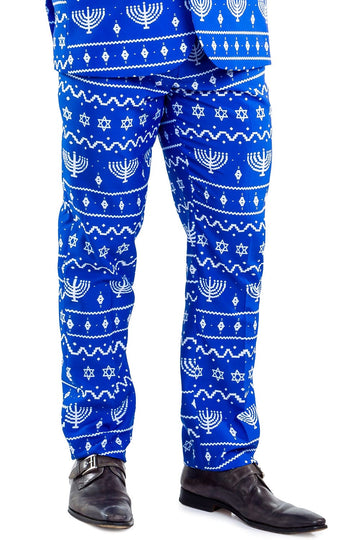 Tipsy Elves Pants The Lit Menorah Suit Pants by Tipsy Elves