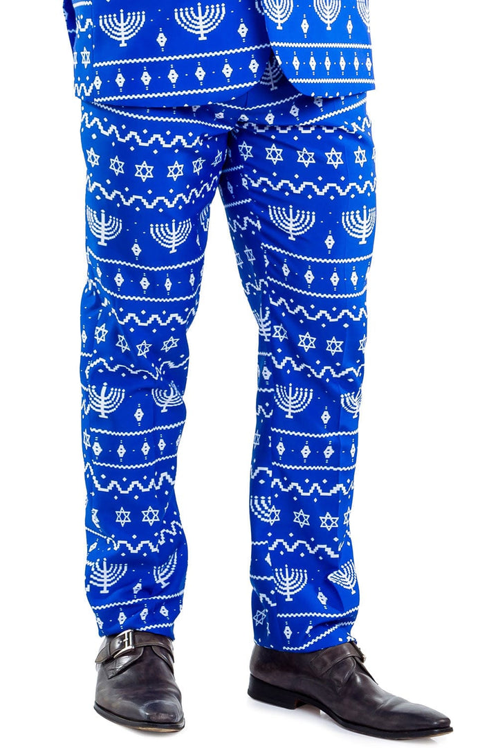 Tipsy Elves Pants The Lit Menorah Suit Pants by Tipsy Elves