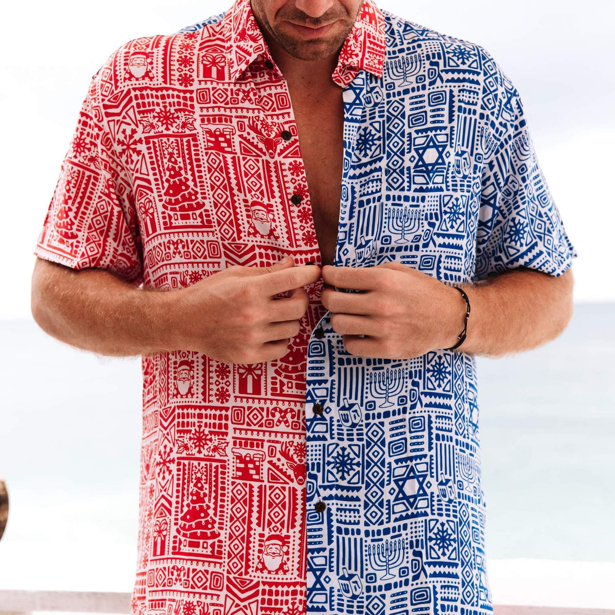 Kenny Flowers - The Chrismukkah Hawaiian Shirt - (Sizes S - 3XL) - ModernTribe