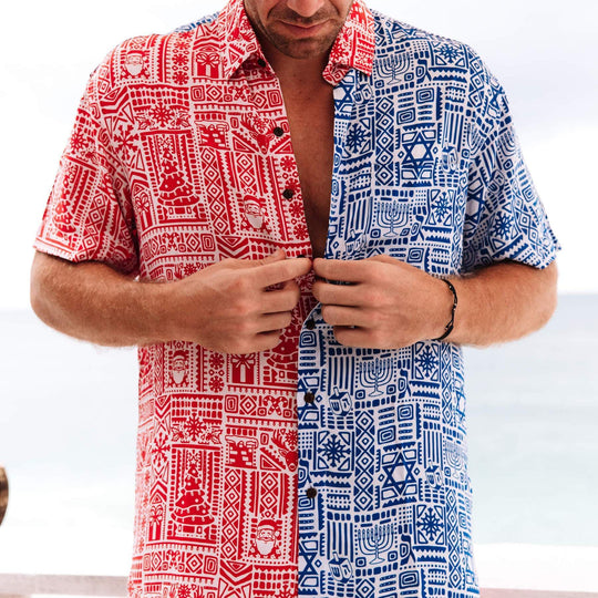 The Chrismukkah Hawaiian Shirt - (Sizes S - 3XL)
