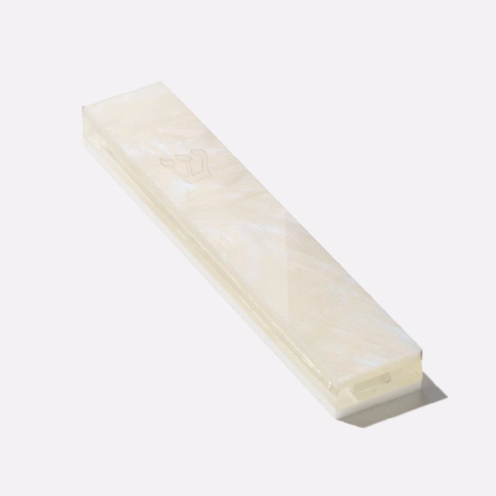 Impression Judaica Mezuzah Milkshake "Design A" Acrylic Pearlized Mezuzah - (Choice of Colors)