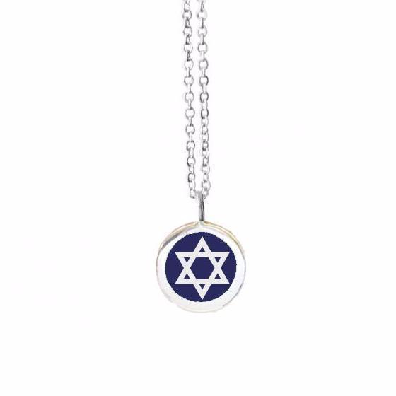 Auburn Jewelry - Mini Star of David Color Pendant Necklace - (Choice of Colors) - ModernTribe
