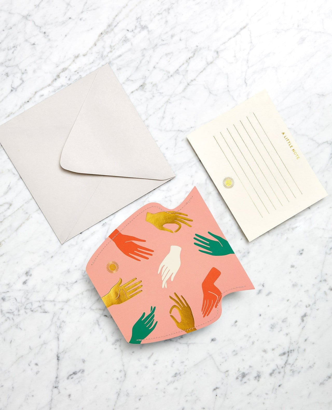 Octaevo - Pink Paper Hamsa Vase by Octaevo - Large or Mini - ModernTribe