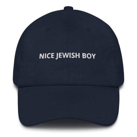 Nice Jewish Boy Embroidered Hat - Navy, Pink or Light Blue
