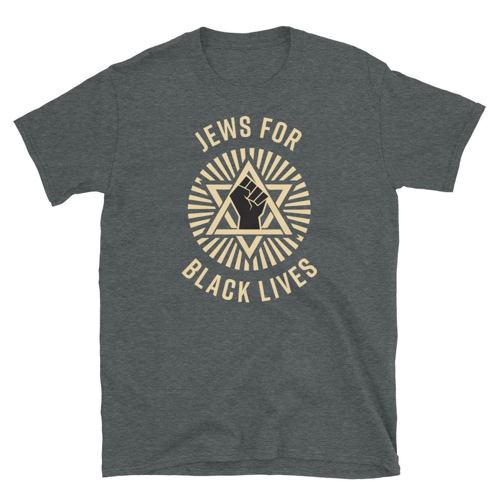 ModernTribe - Jews for Black Lives Unisex T-Shirt - Dark Heather, Large - ModernTribe