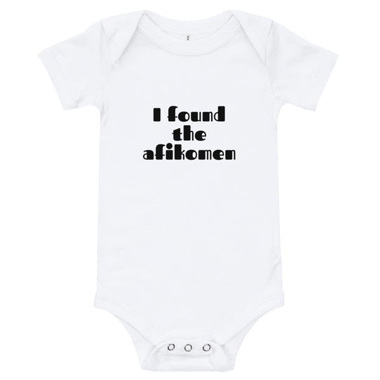 I Found the Afikomen Baby Onesie - White, Blue or Pink
