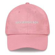 ModernTribe Hats Pink Nice Jewish Boy Embroidered Hat - Navy, Pink or Light Blue