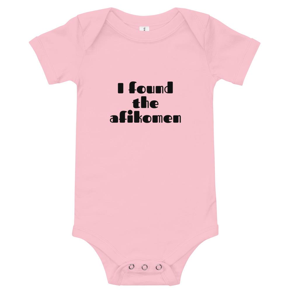 ModernTribe Apparel - I Found the Afikomen Baby Onesie - White, Blue or Pink - ModernTribe