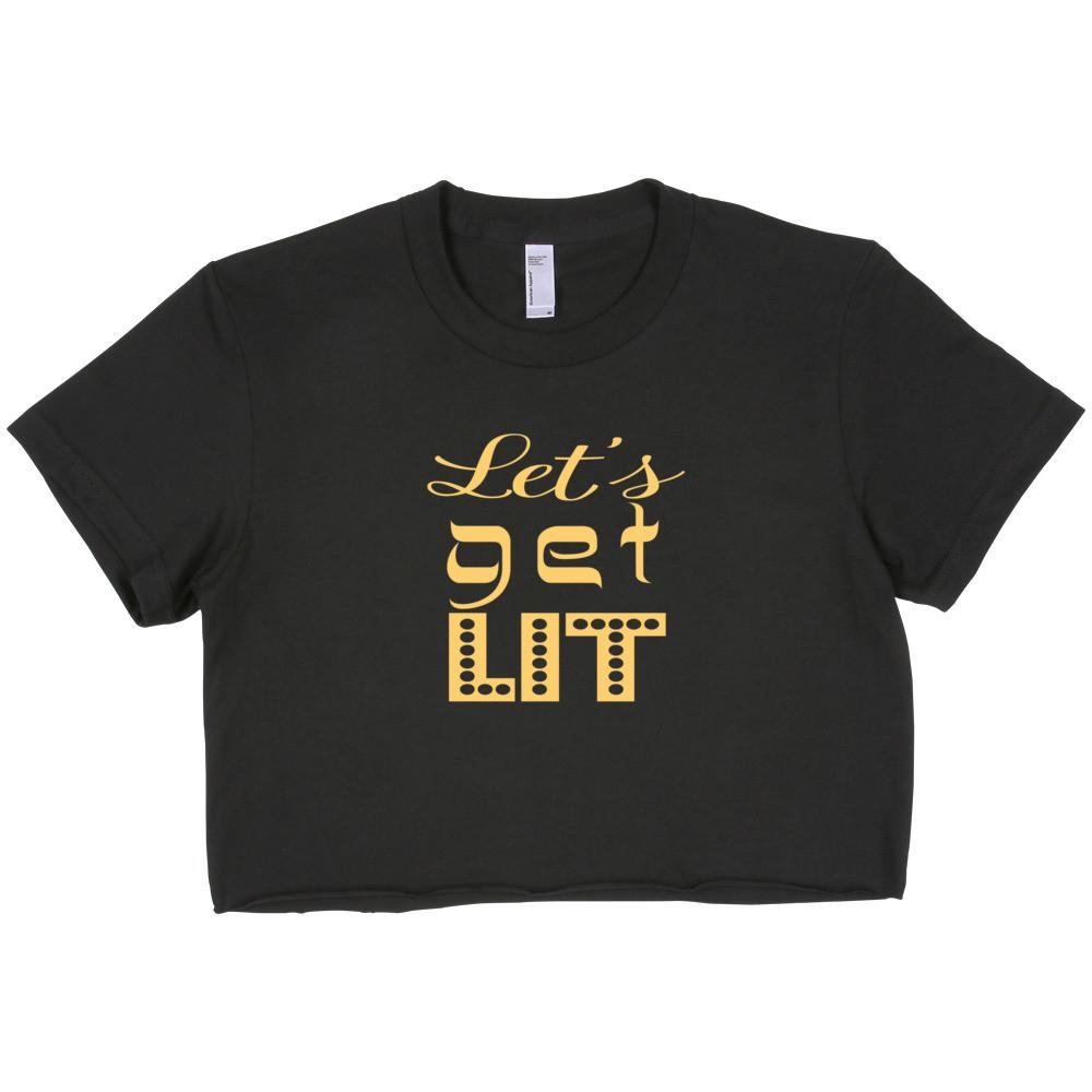 ModernTribe - Let's Get Lit Crop Top for Merry Jew Year's Eve - ukkah - ModernTribe