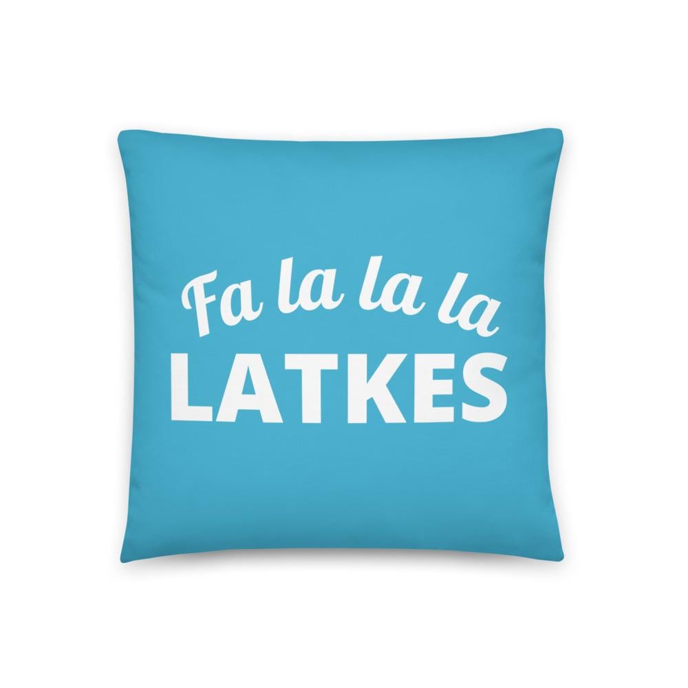 ModernTribe Fa la la la Latkes Pillow