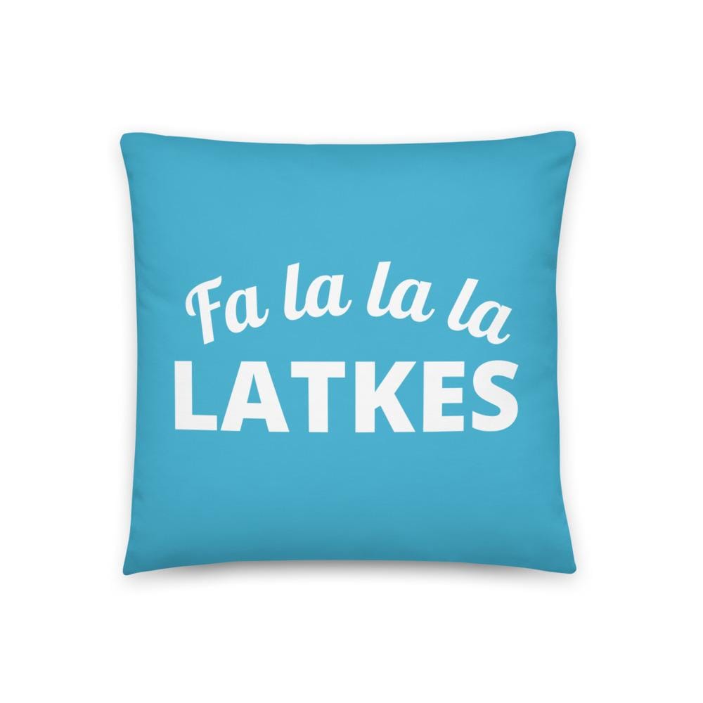 ModernTribe Pillows Fa la la la Latkes Pillow